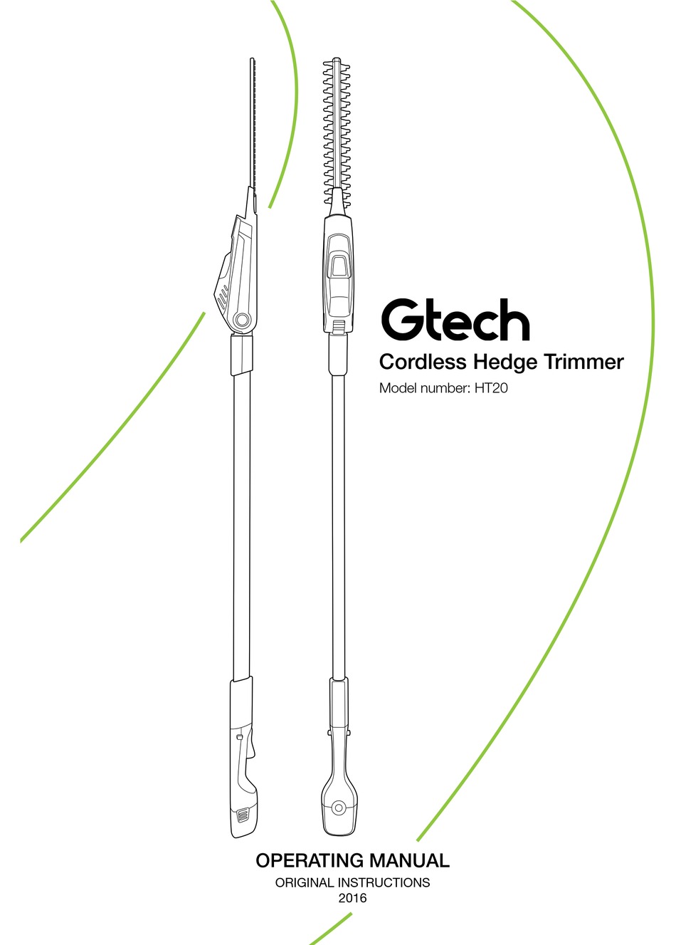 gtech hedge trimmer battery