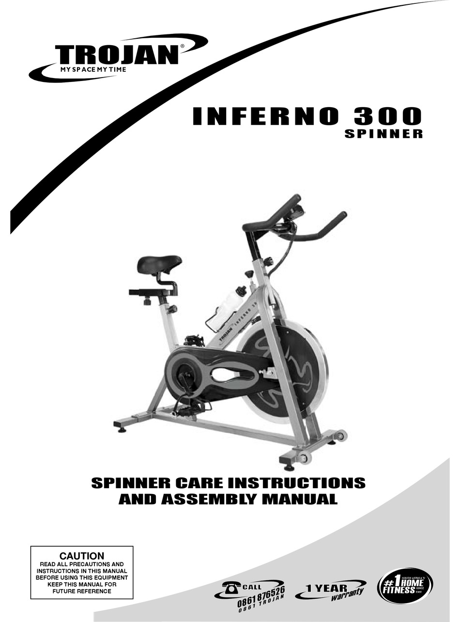 Trojan Inferno 300 Care Instructions And Assembly Manual Pdf Download Manualslib