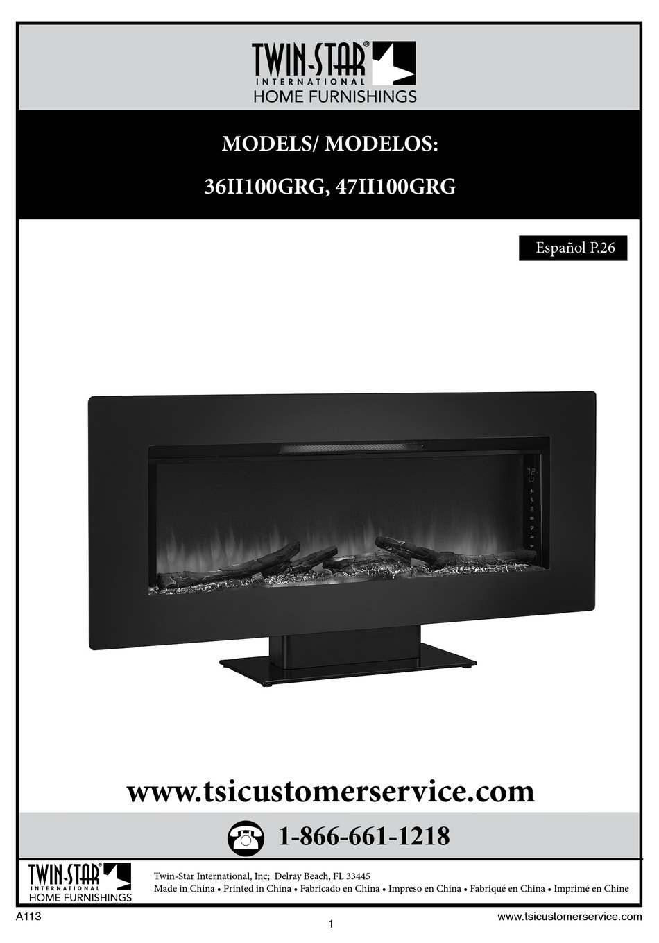 Twin Star International 36ii100grg Manual Pdf Download Manualslib
