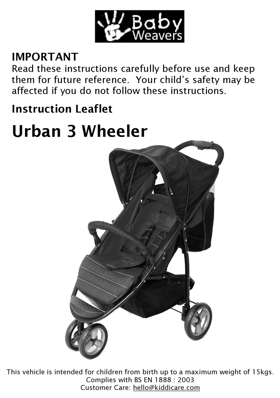red kite pushchair instructions