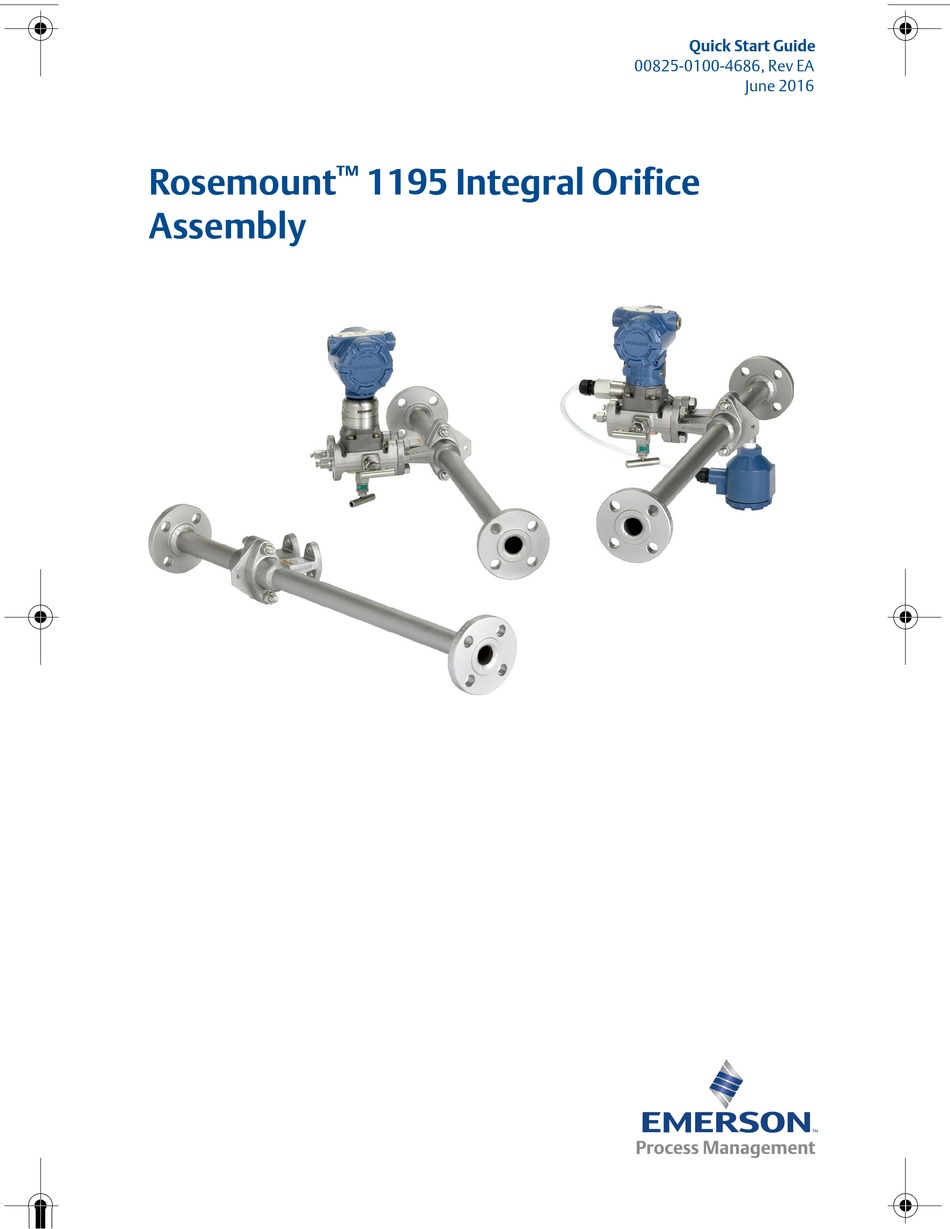ROSEMOUNT 1195 QUICK START MANUAL Pdf Download ManualsLib