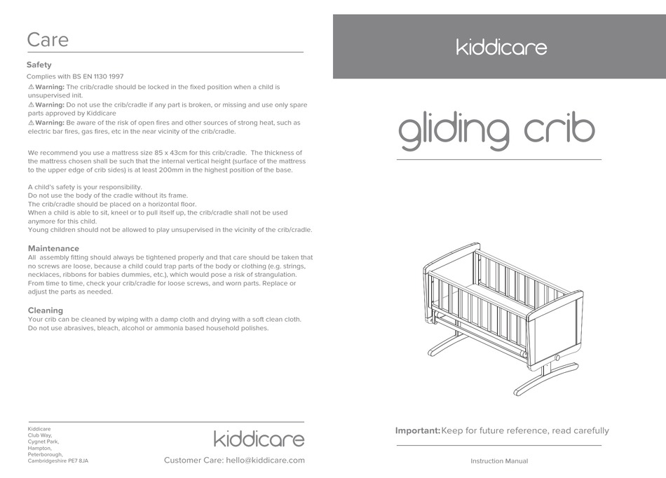kiddicare crib