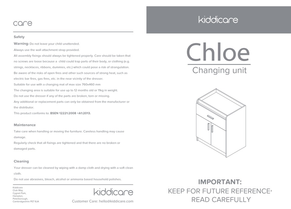 Kiddicare changing unit best sale