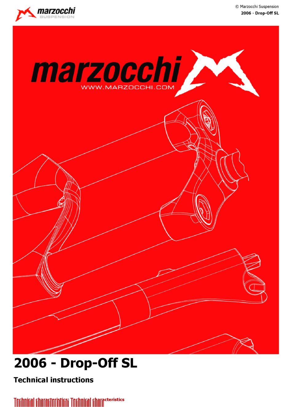 Marzocchi Drop Off 3 Manual
