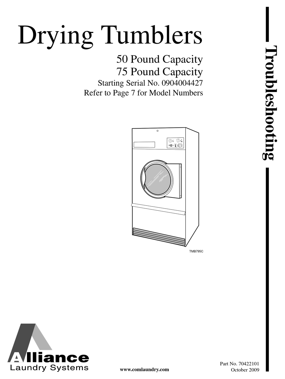 ALLIANCE LAUNDRY SYSTEMS CA050L TROUBLESHOOTING MANUAL Pdf Download