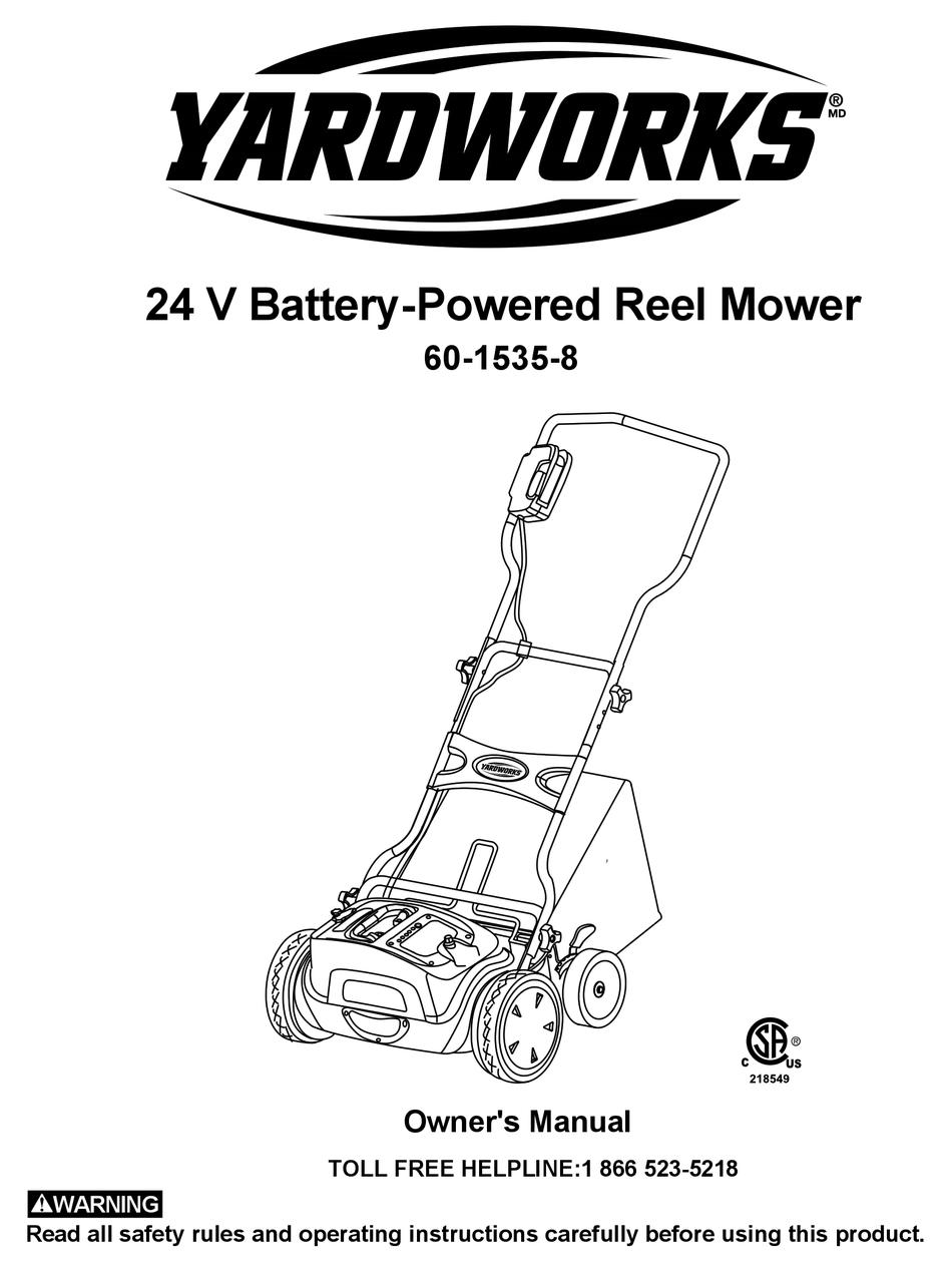 Battery & Charger - Yardworks 60-1535-8 Owner's Manual [Page 6]