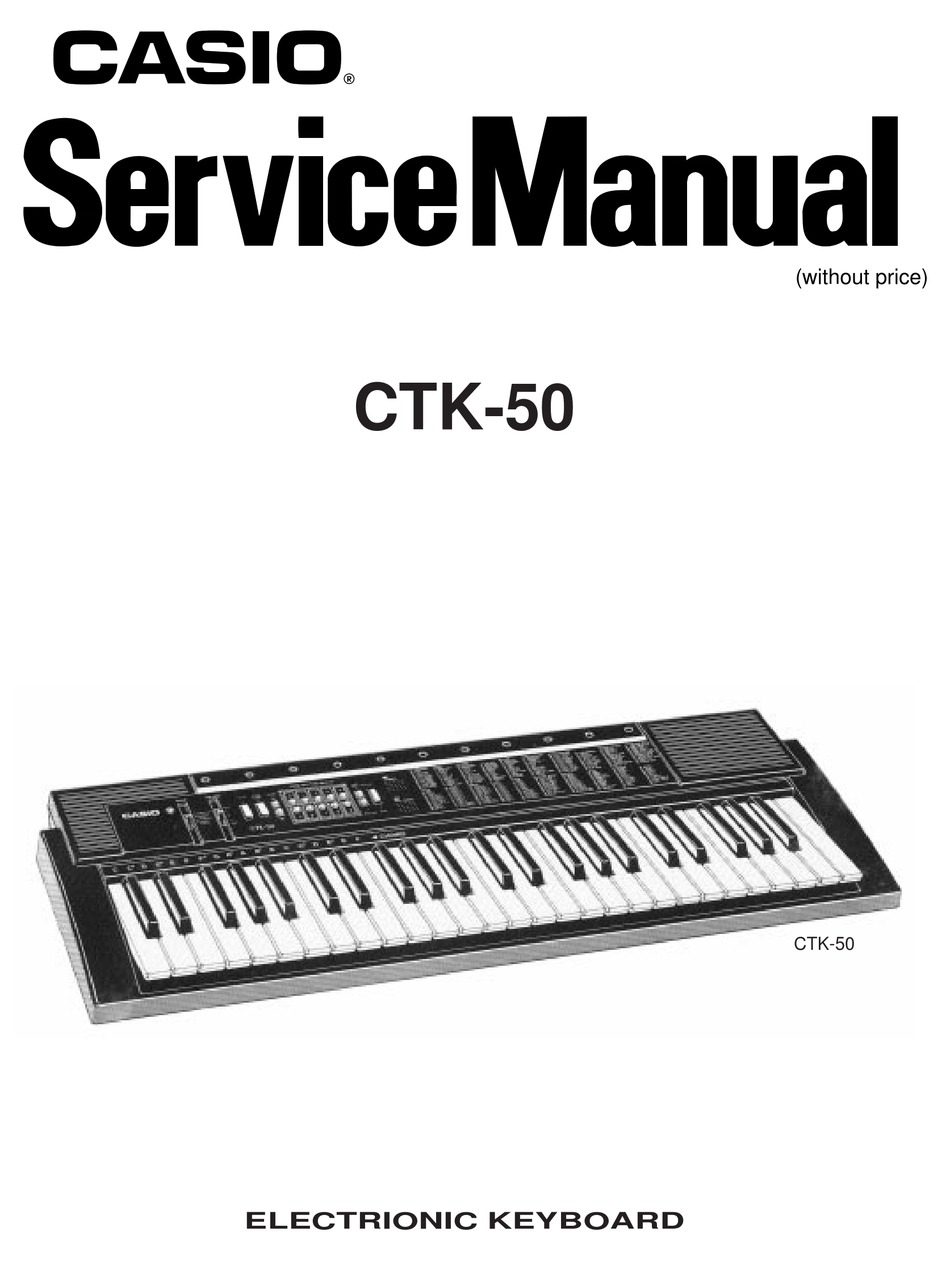 CASIO CTK-50 SERVICE MANUAL Pdf Download | ManualsLib