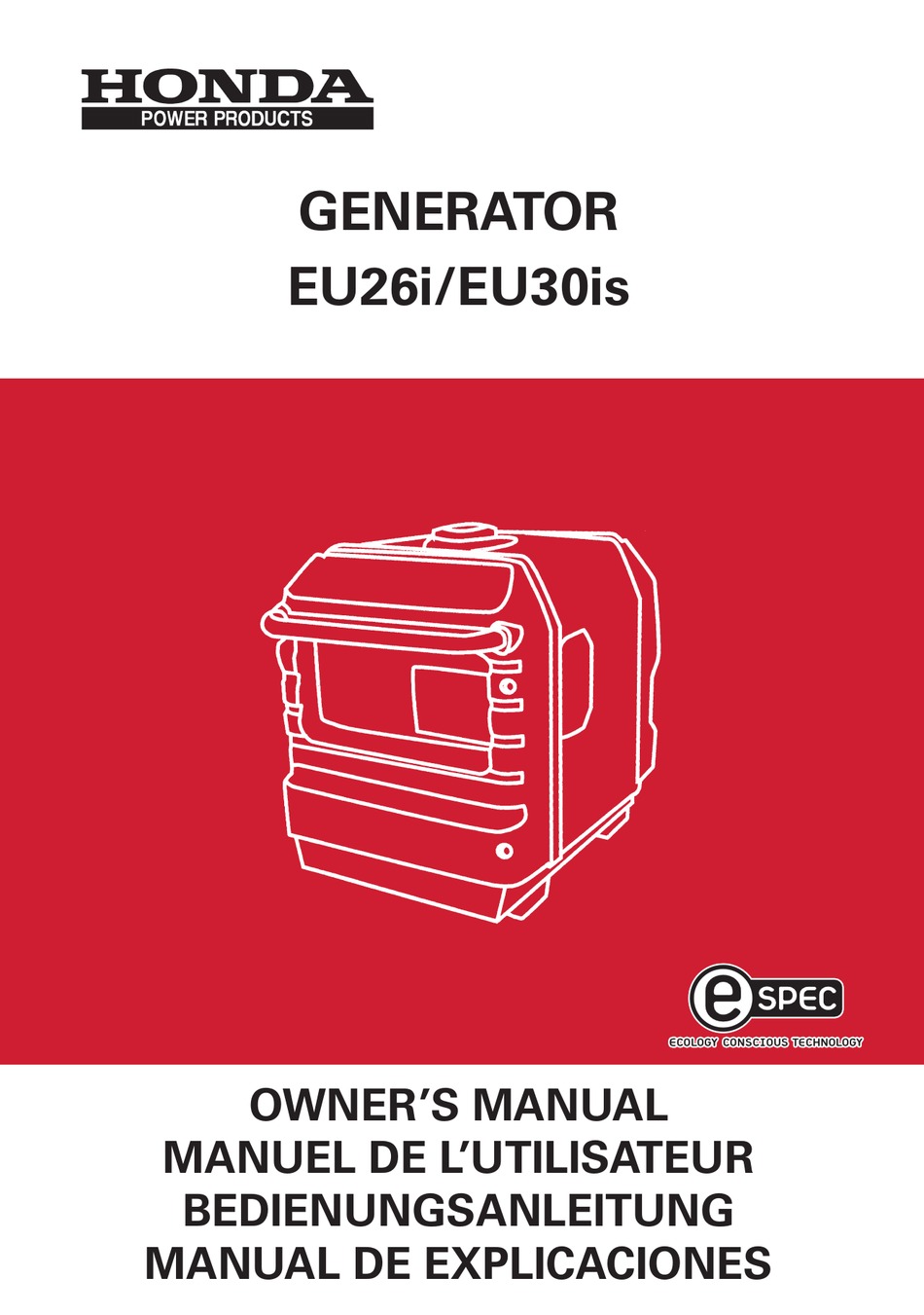 HONDA EU30IS OWNER'S MANUAL Pdf Download | ManualsLib