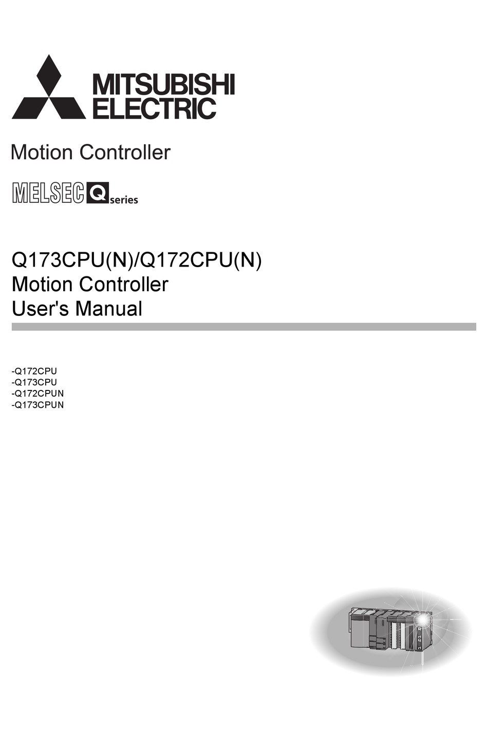 MITSUBISHI Q172CPU USER MANUAL Pdf Download | ManualsLib