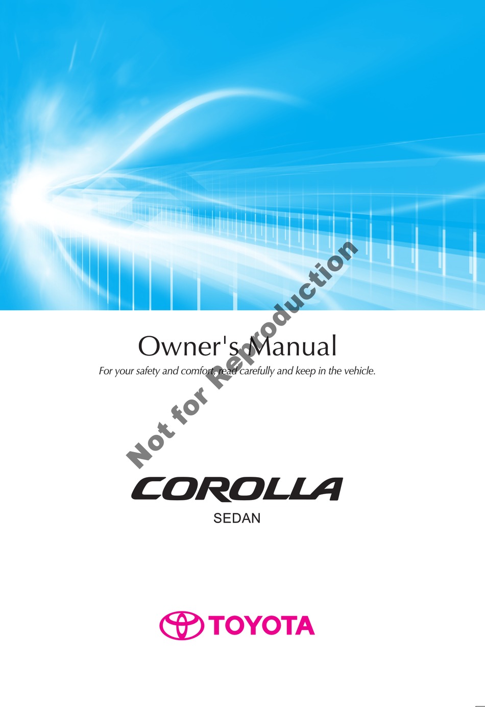 TOYOTA COROLLA OWNER'S MANUAL Pdf Download ManualsLib