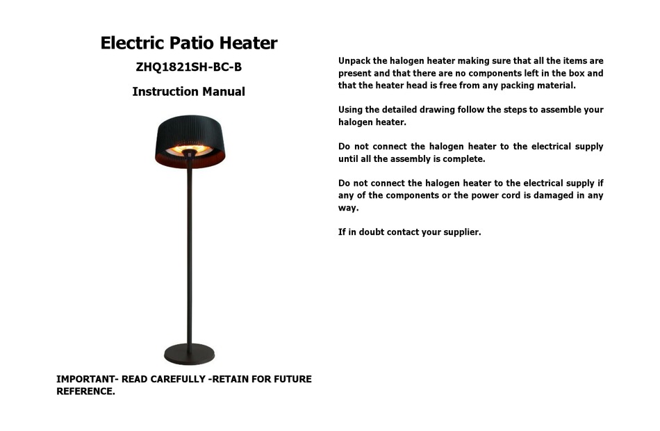 NORDIC ZHQ1821SHBCB INSTRUCTION MANUAL Pdf Download ManualsLib