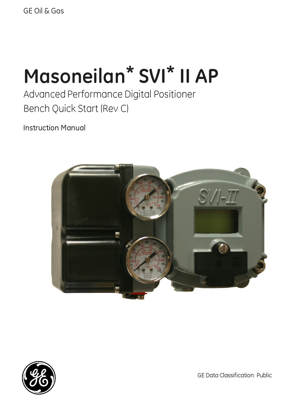 GE MASONEILAN SVI II AP INSTRUCTION MANUAL Pdf Download | ManualsLib