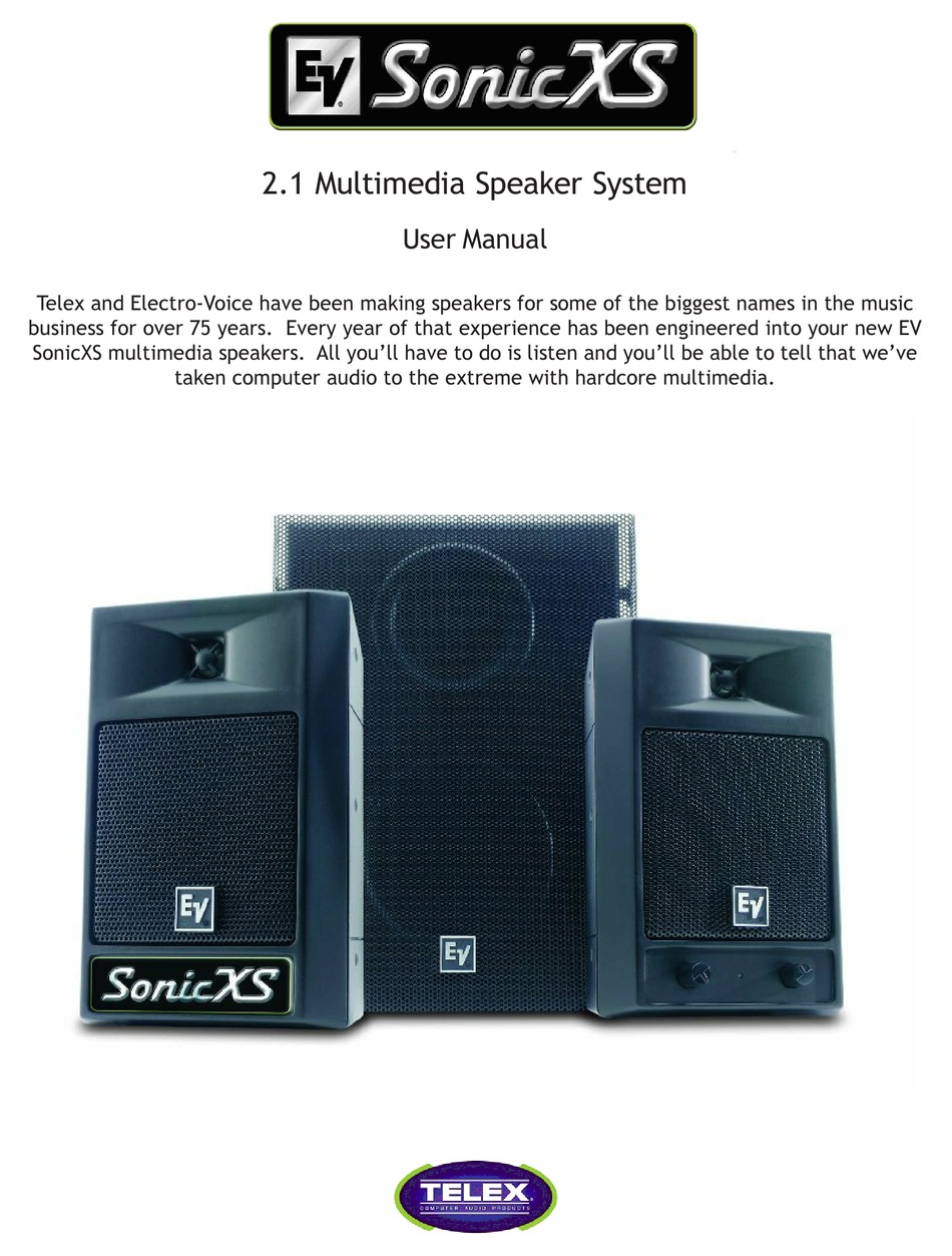 ev sonic xs speakers