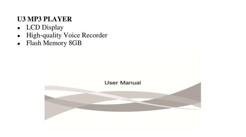 AGPTEK U3 USER MANUAL Pdf Download | ManualsLib