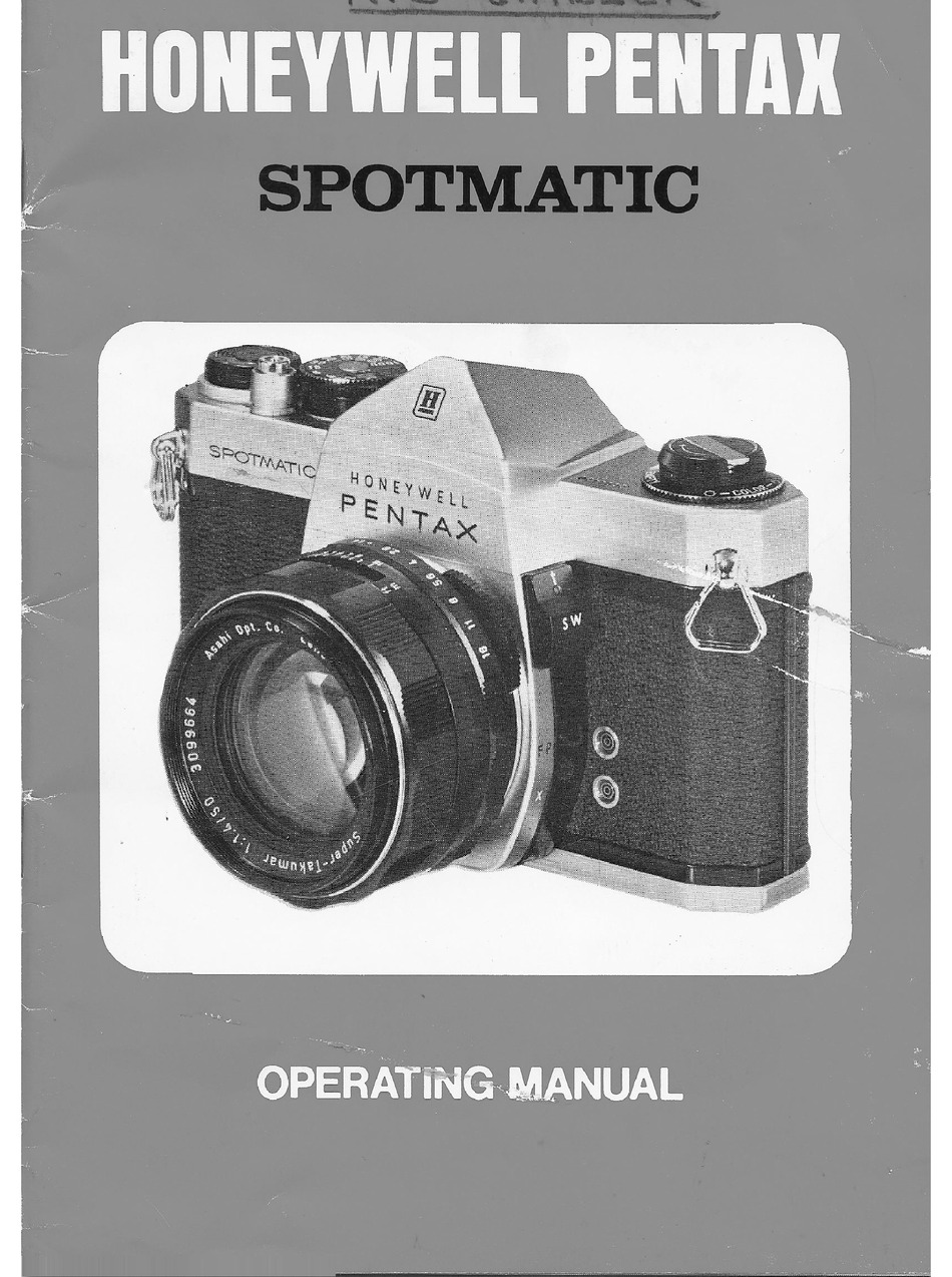 HONEYWELL PENTAX SPOTMATIC OPERATING MANUAL Pdf Download ManualsLib