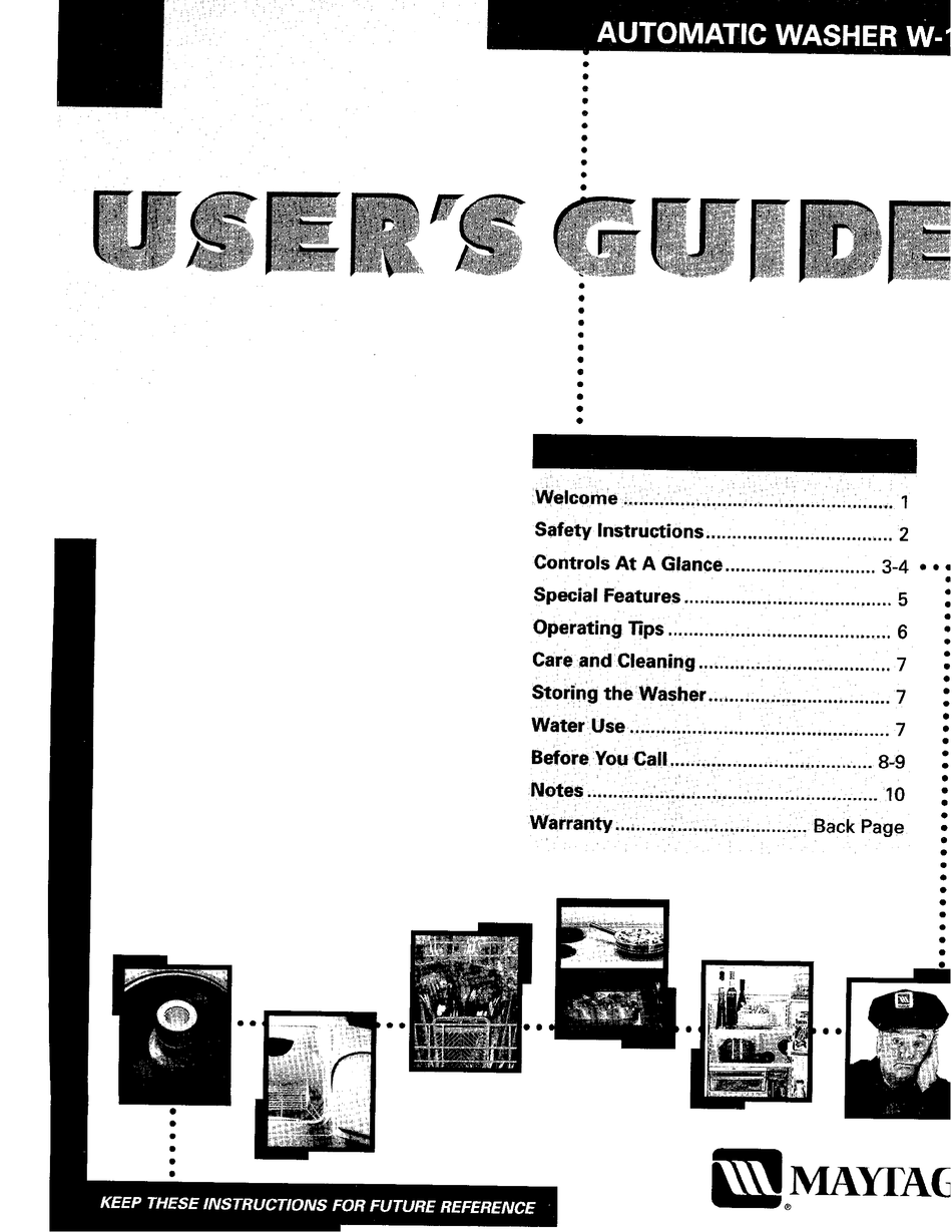 MAYTAG LAT9390 USER MANUAL Pdf Download ManualsLib