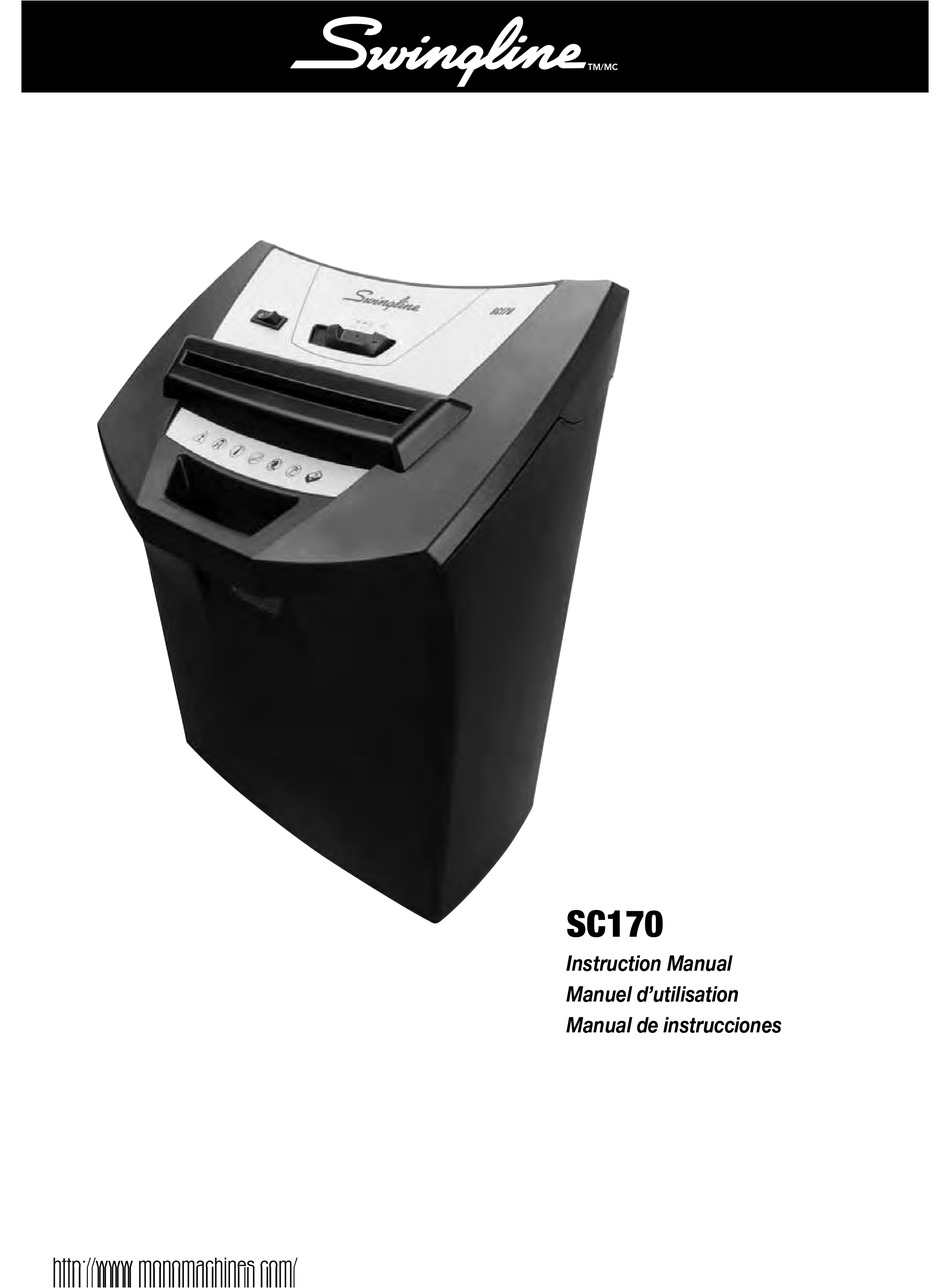 SWINGLINE SC170 INSTRUCTION MANUAL Pdf Download ManualsLib