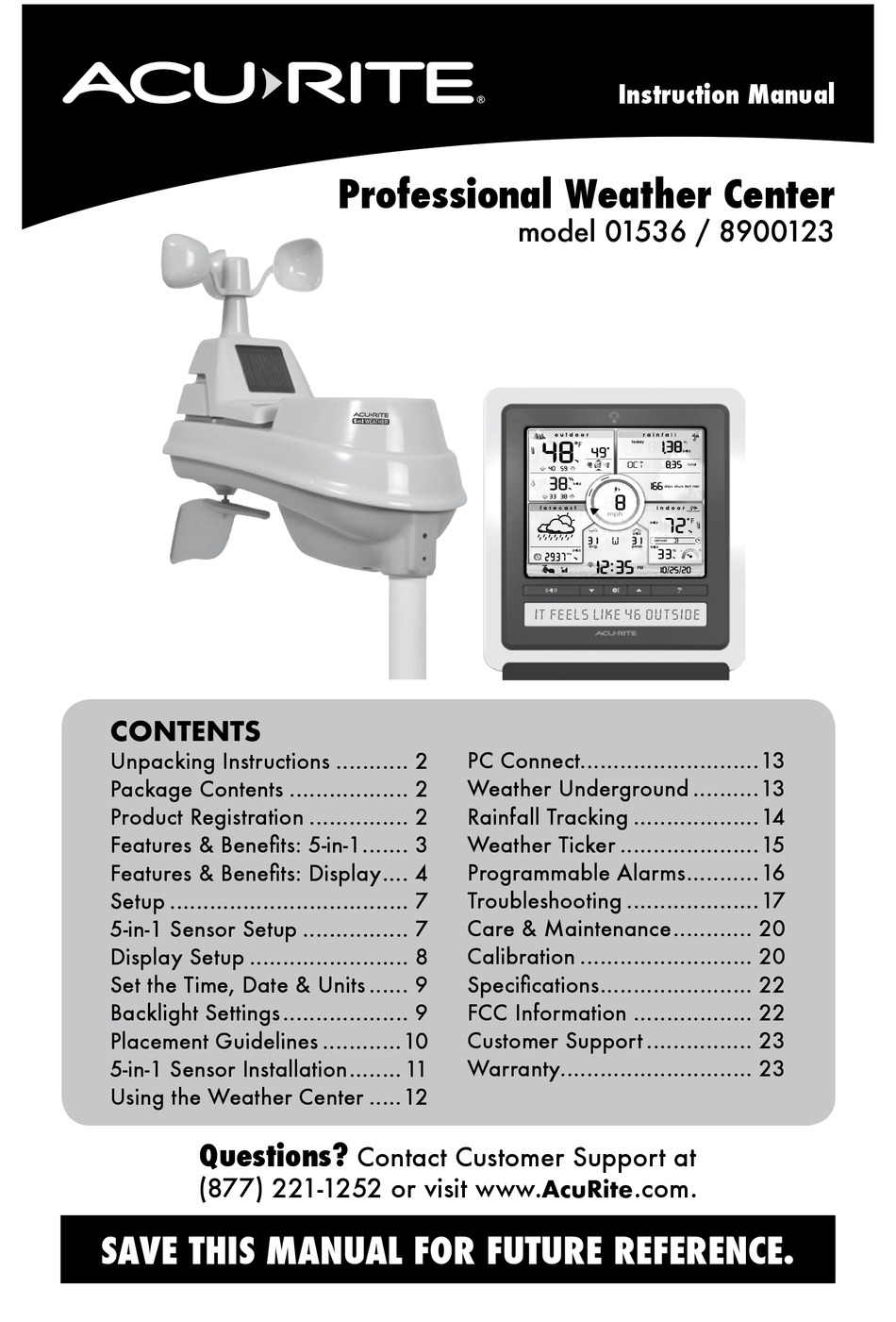 ACU RITE 01536 INSTRUCTION MANUAL Pdf Download ManualsLib