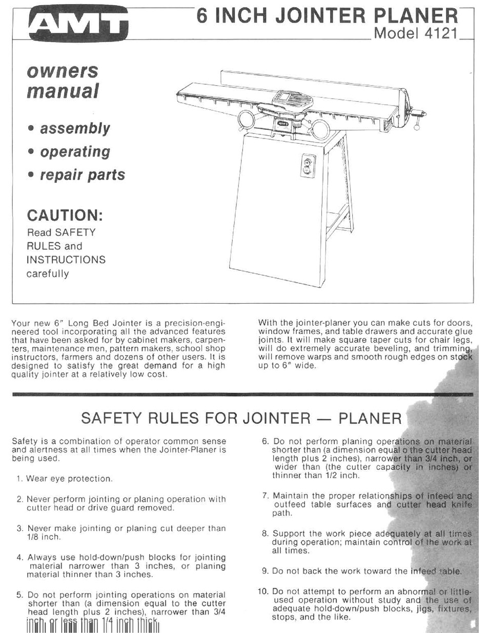 Amt deals 6 jointer