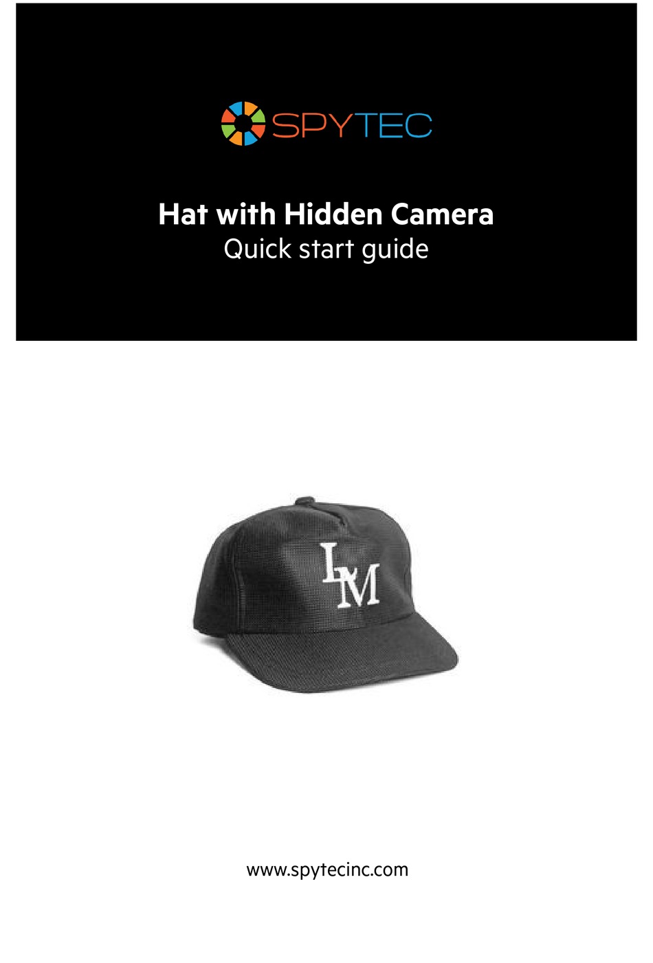 SPYTEC HAT WITH HIDDEN CAMERA QUICK START MANUAL Pdf Download ManualsLib