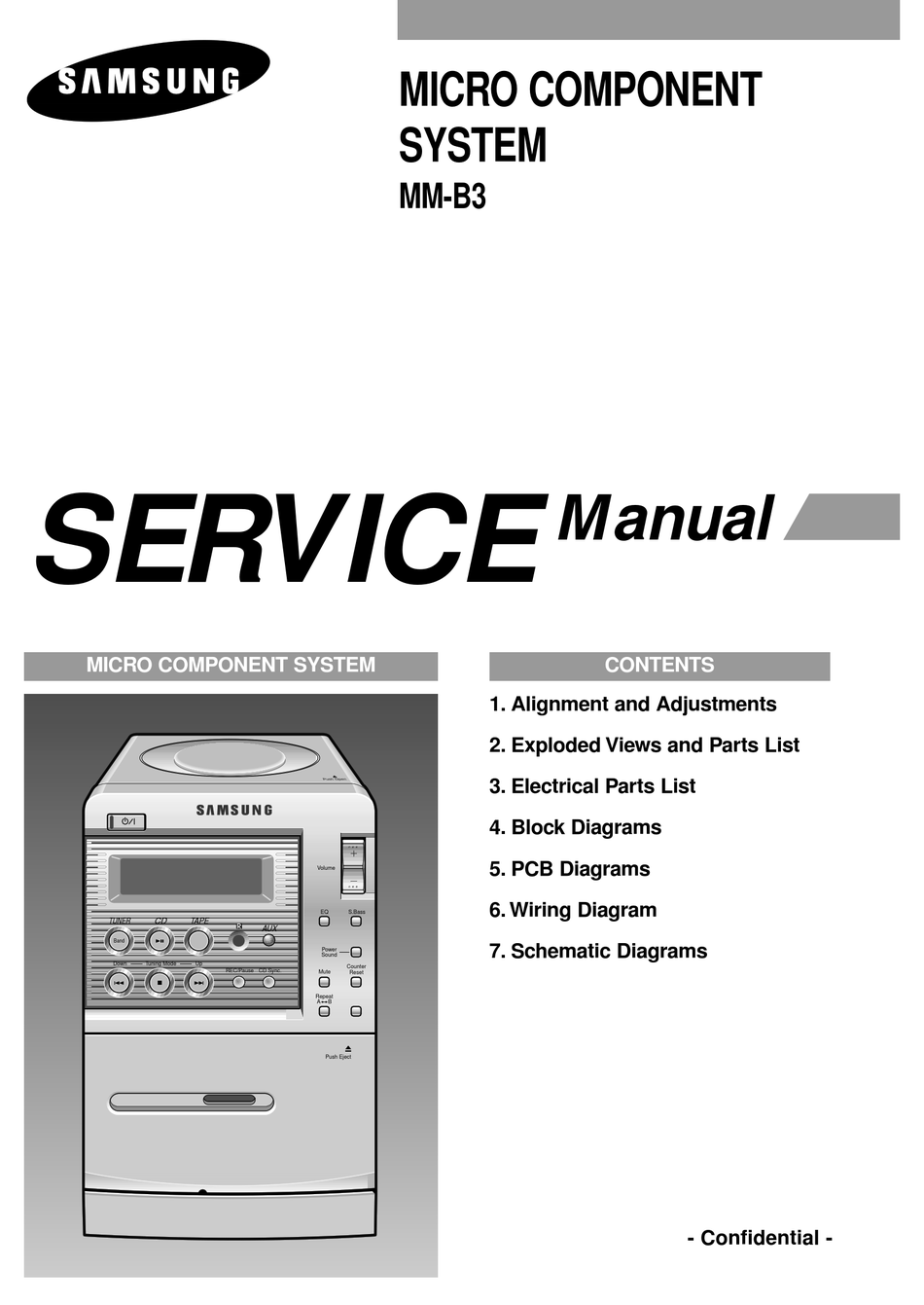 SAMSUNG MM-B3 MANUAL Pdf Download | ManualsLib