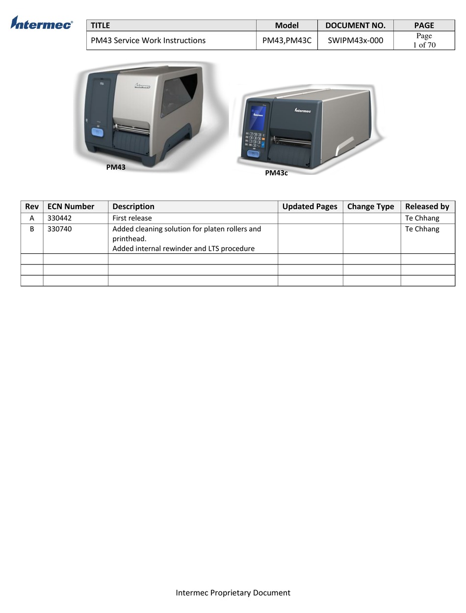 intermec pm43