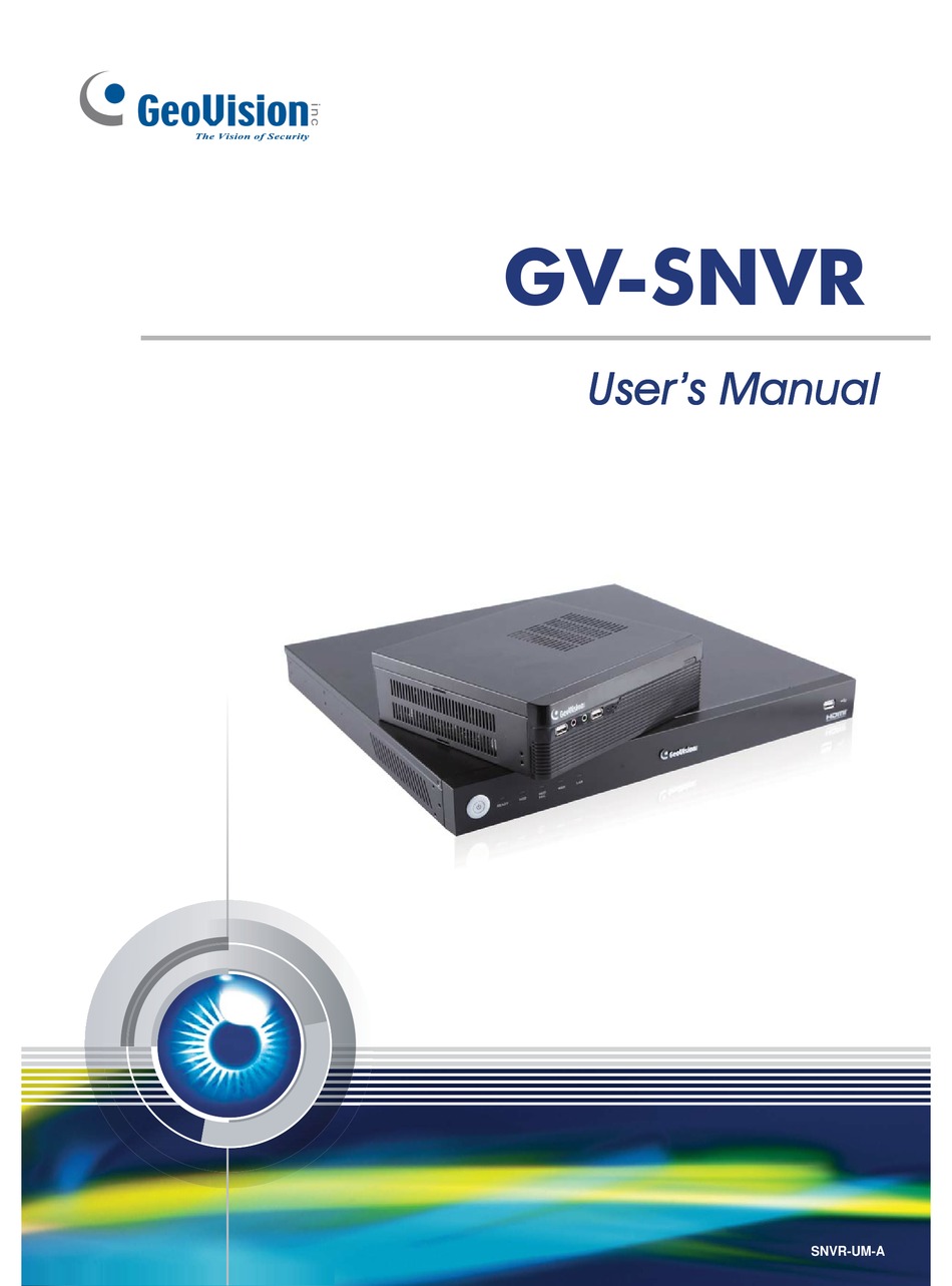 GEOVISION GV-SNVR0400F USER MANUAL Pdf Download | ManualsLib