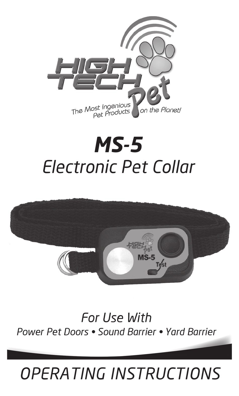 HIGH TECH PET MS5 OPERATING INSTRUCTIONS Pdf Download ManualsLib