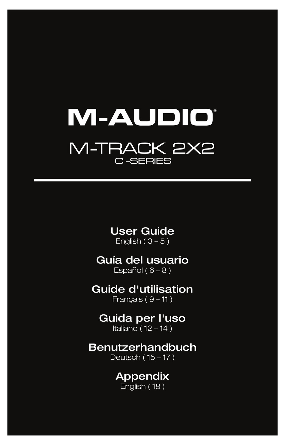 M Audio M Track 2x2 User Manual Pdf Download Manualslib