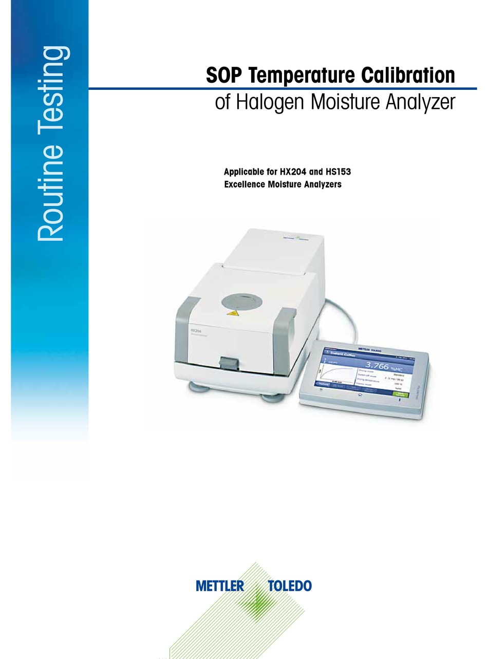 METTLER TOLEDO HX204 MANUAL Pdf Download ManualsLib