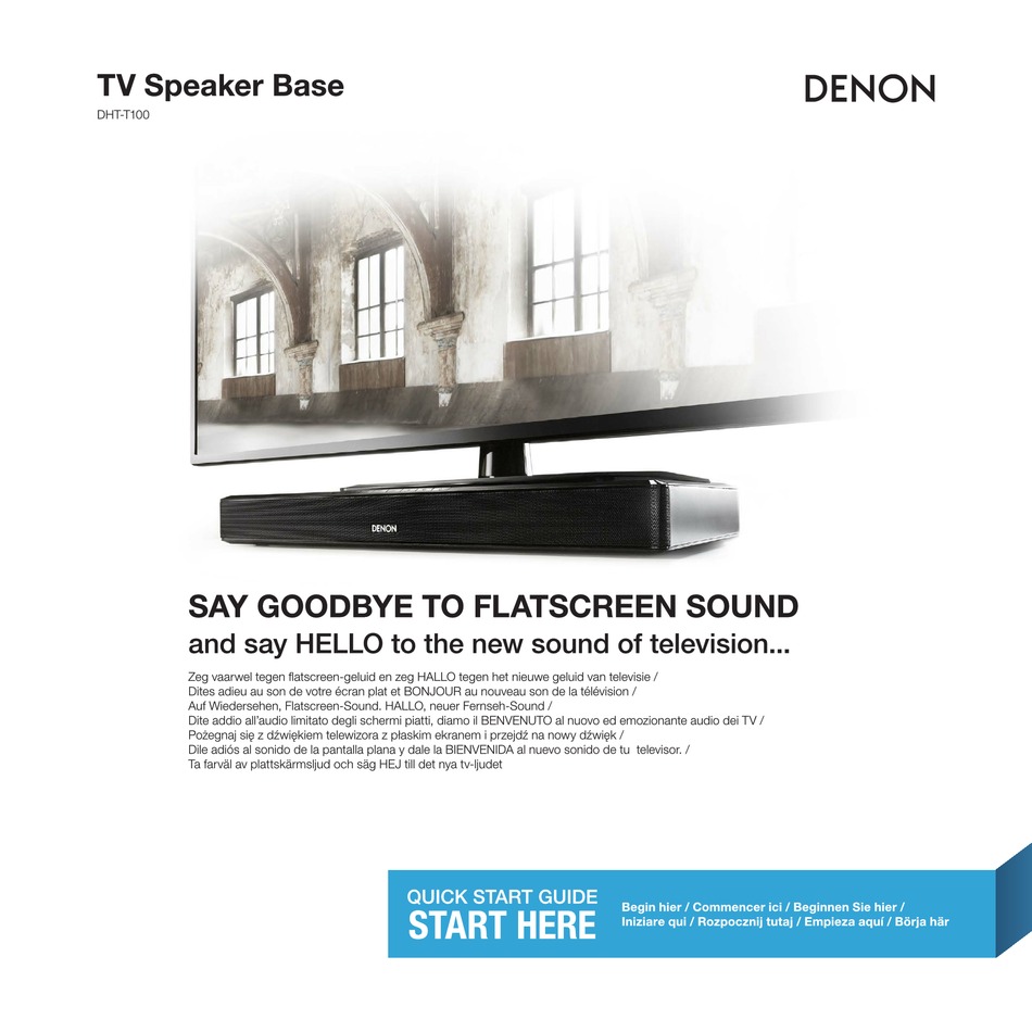 DENON DHTT100 QUICK START MANUAL Pdf Download ManualsLib