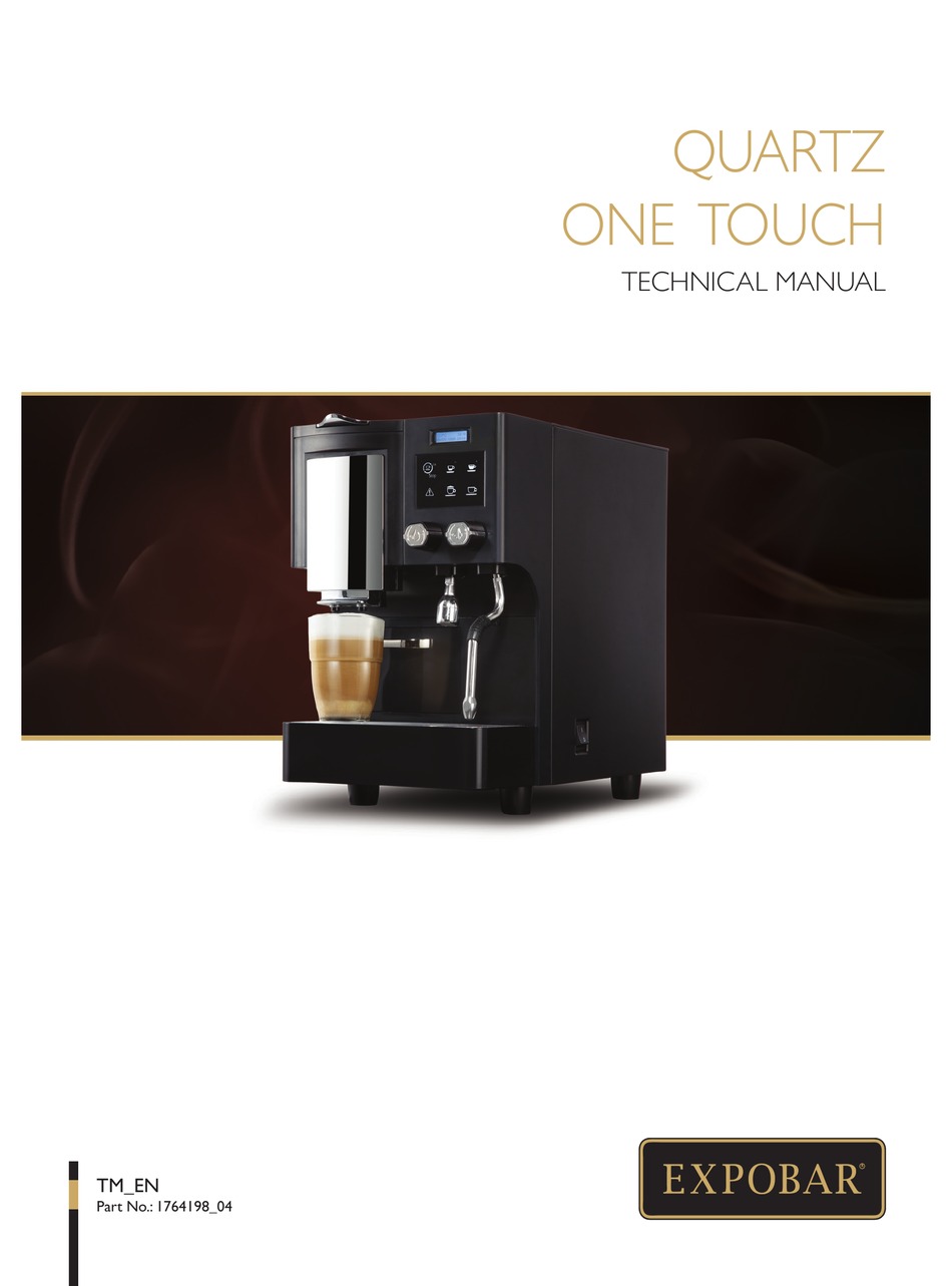 EXPOBAR QUARTZ ONE TOUCH TECHNICAL MANUAL Pdf Download ManualsLib