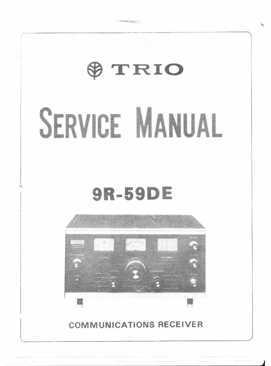 TRIO 9R-59DE SERVICE MANUAL Pdf Download | ManualsLib