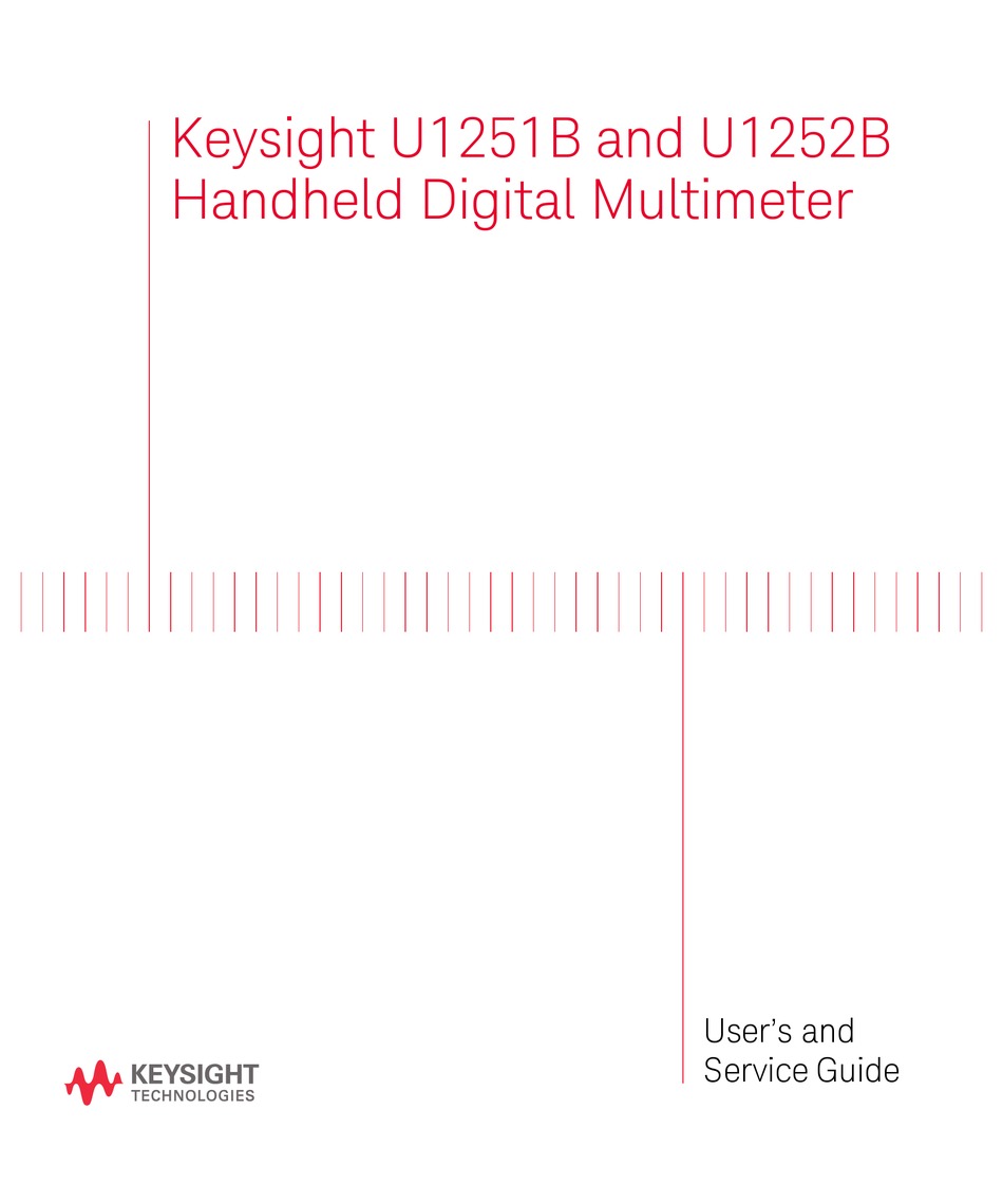 KEYSIGHT U1251B USER AND SERVICE MANUAL Pdf Download ManualsLib