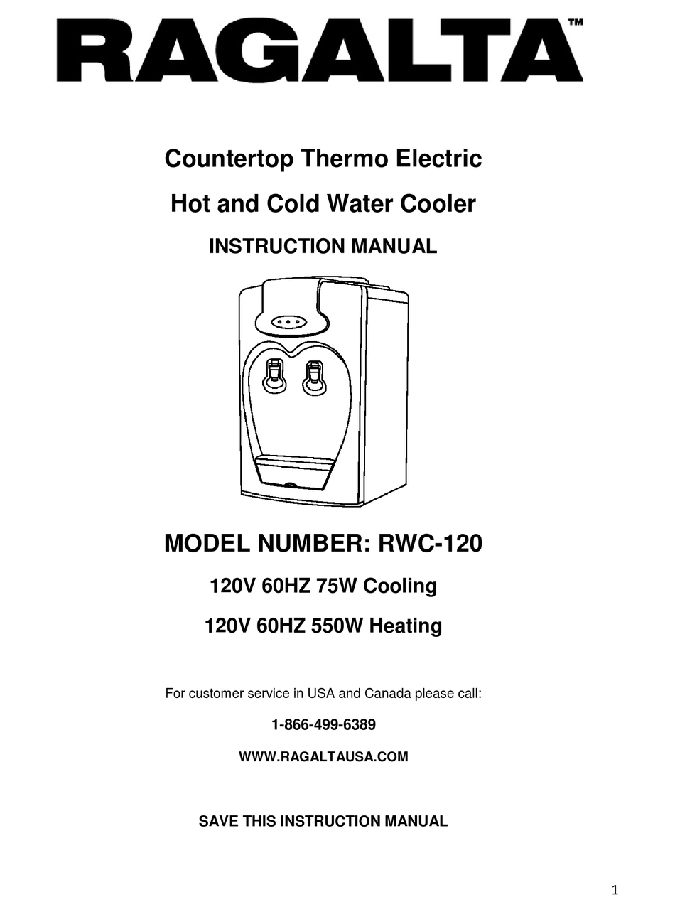 Ragalta Rwc 120 Instruction Manual Pdf Download Manualslib