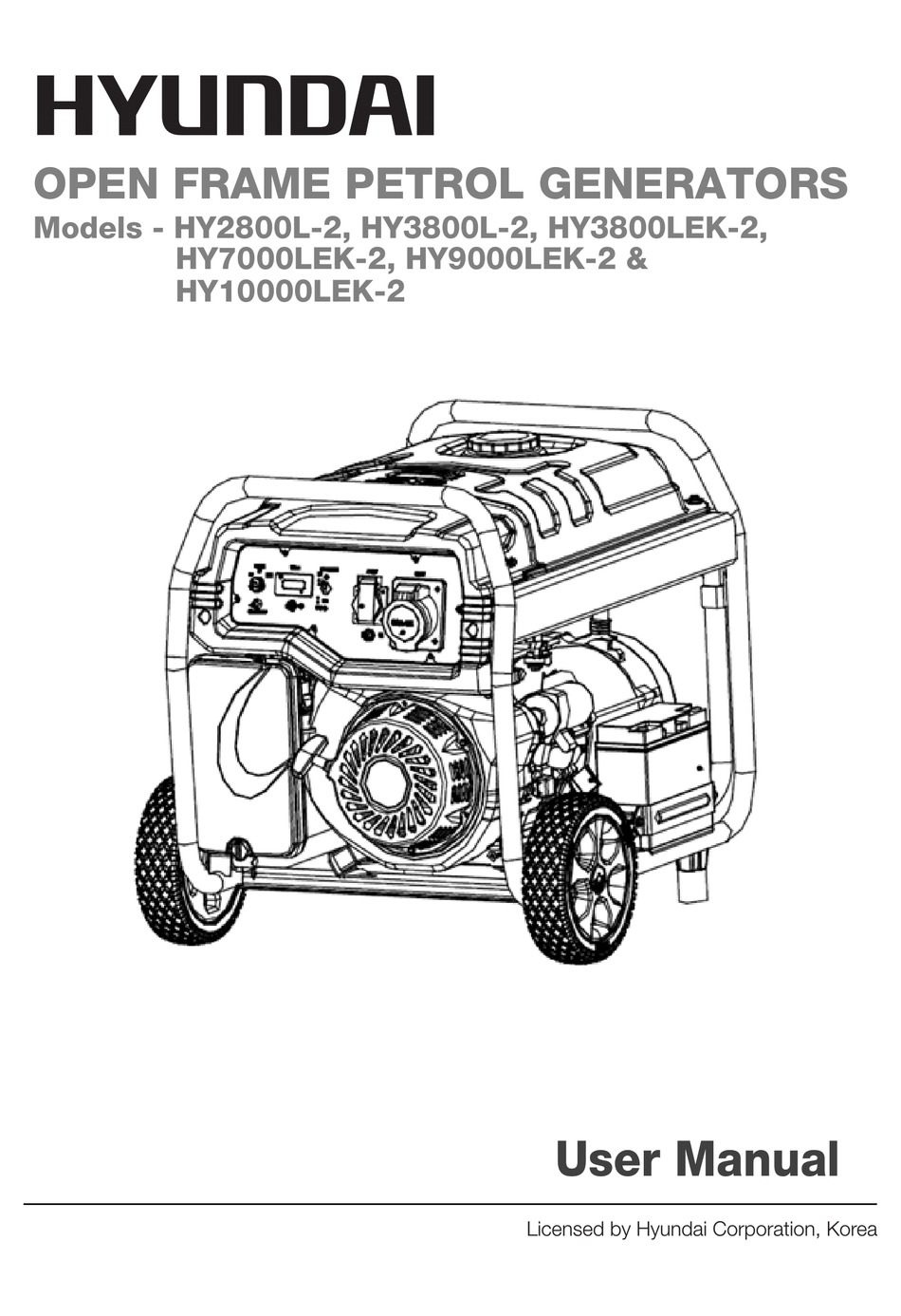 Hyundai Hy2800l 2 User Manual Pdf Download Manualslib