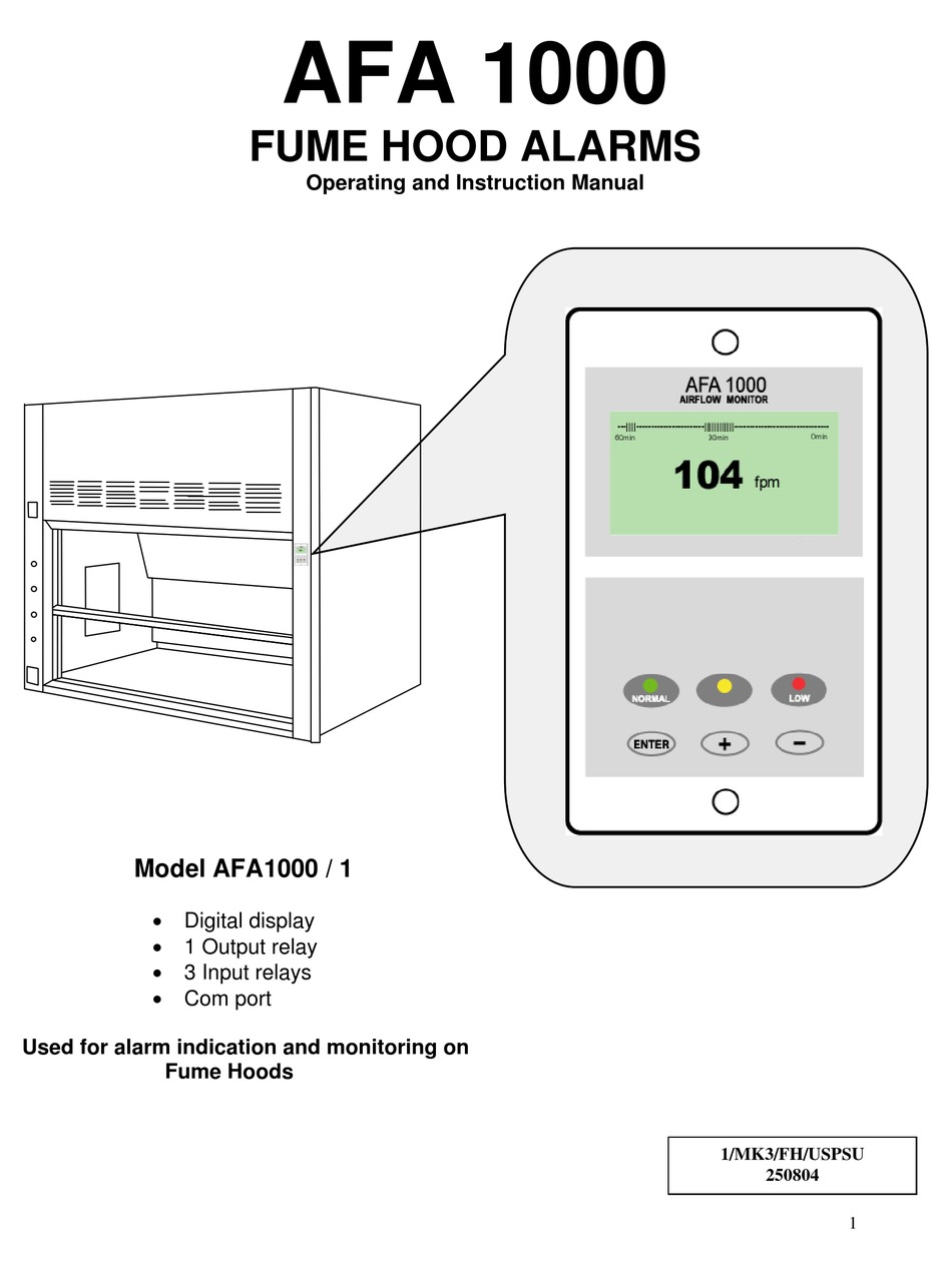 TEL AFA 1000 OPERATING AND INSTRUCTION MANUAL Pdf Download ManualsLib