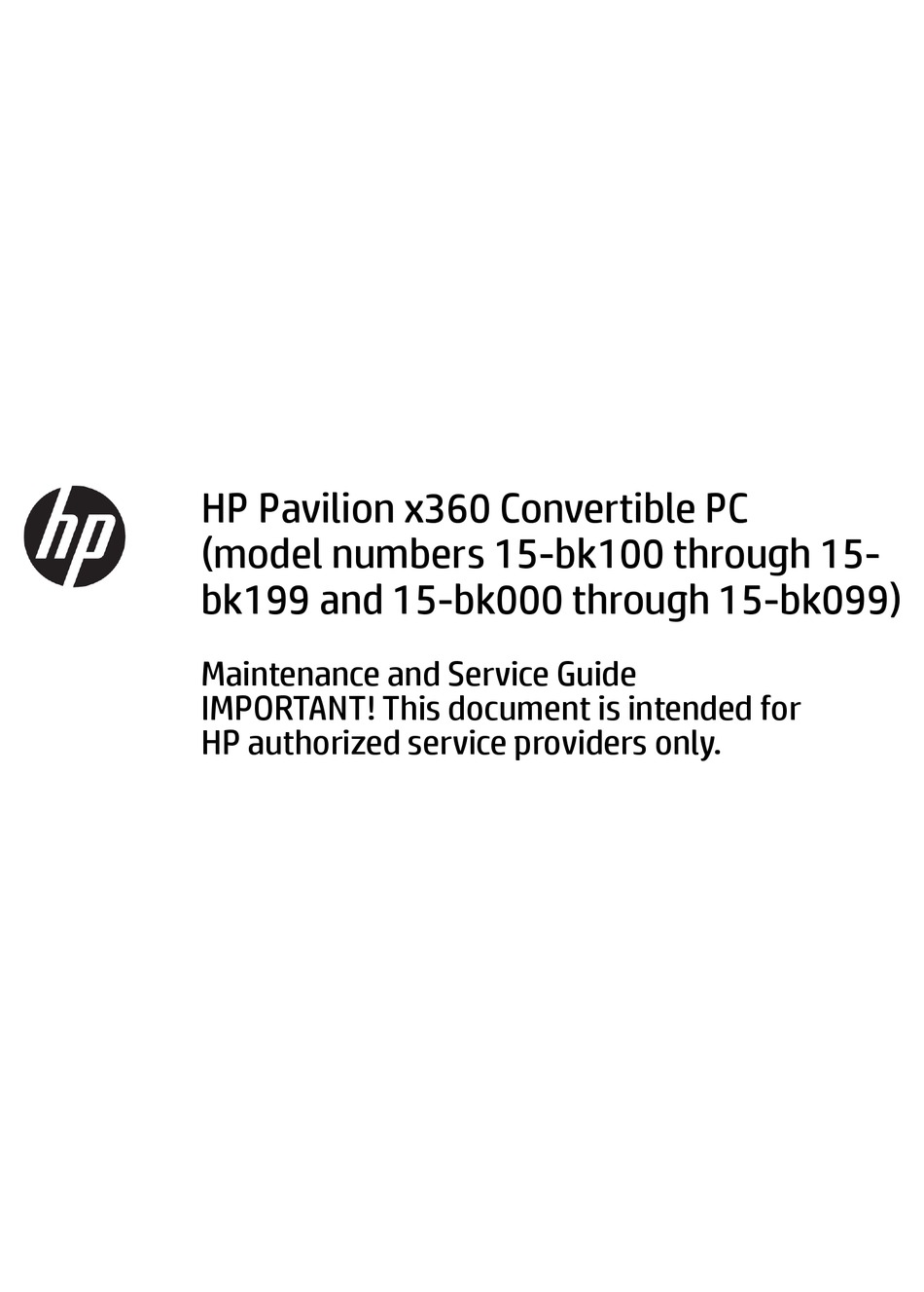 HP PAVILION X360 MAINTENANCE AND SERVICE MANUAL Pdf Download | ManualsLib