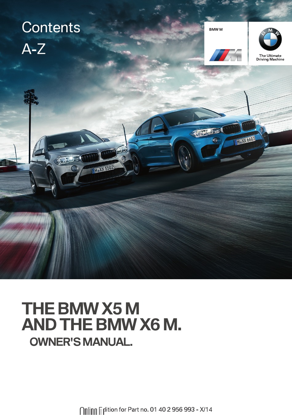 BMW X5 M OWNER'S MANUAL Pdf Download | ManualsLib