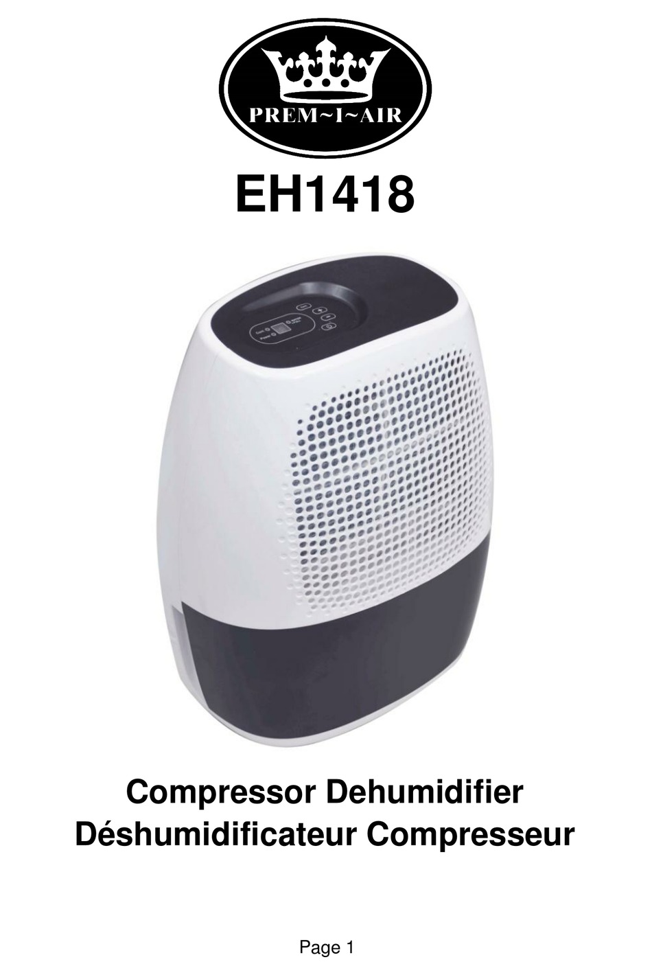 PREMIAIR EH1418 INSTRUCTION MANUAL Pdf Download ManualsLib