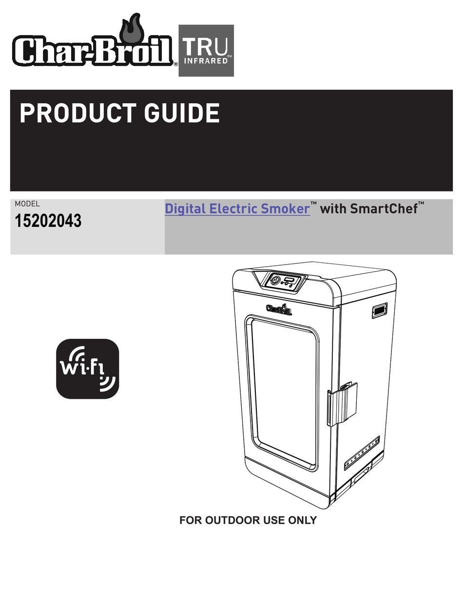 char broil electric smoker smartchef