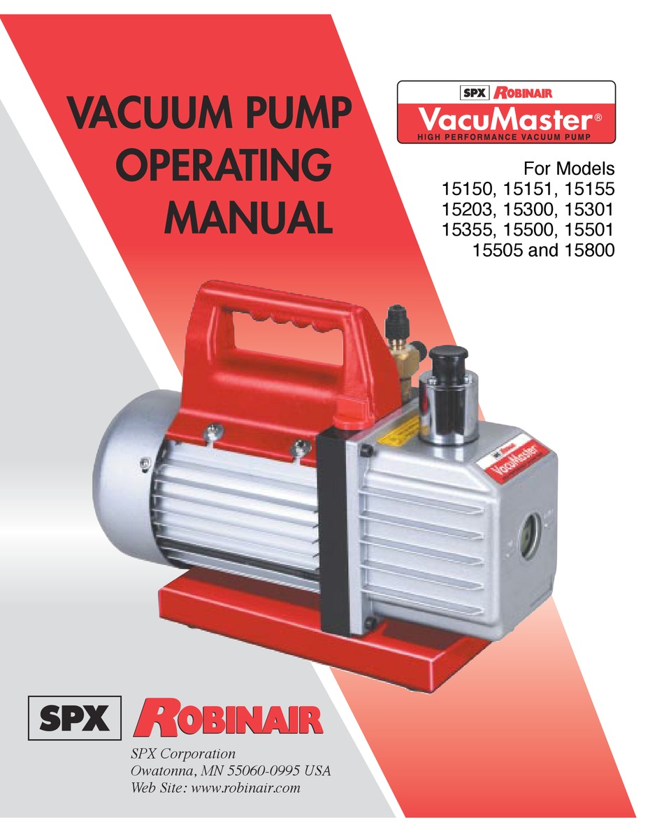 Robinair Vacuum Pump Wiring Diagram Wiring Diagram
