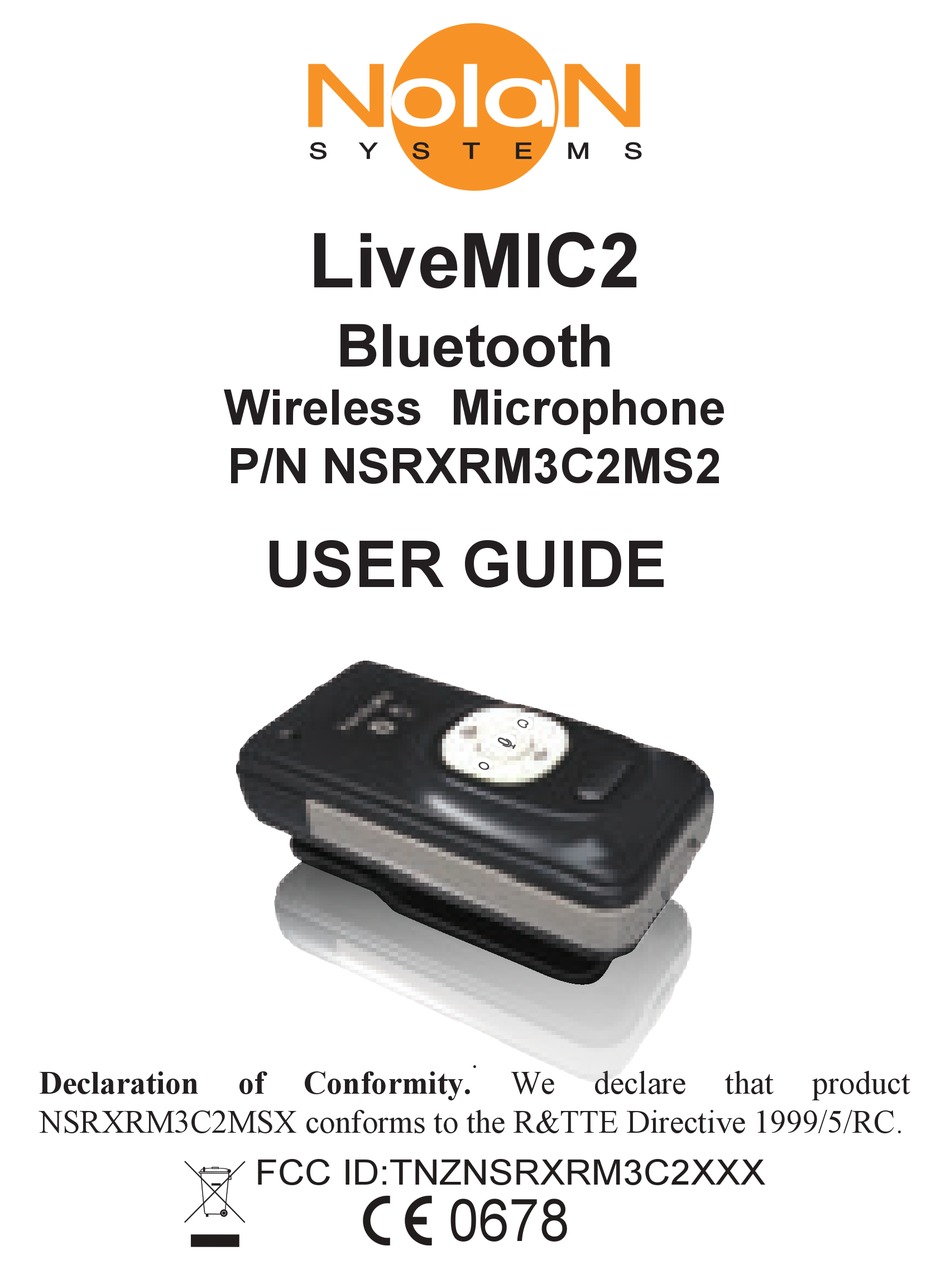 NOLAN LIVEMIC2 USER MANUAL Pdf Download ManualsLib