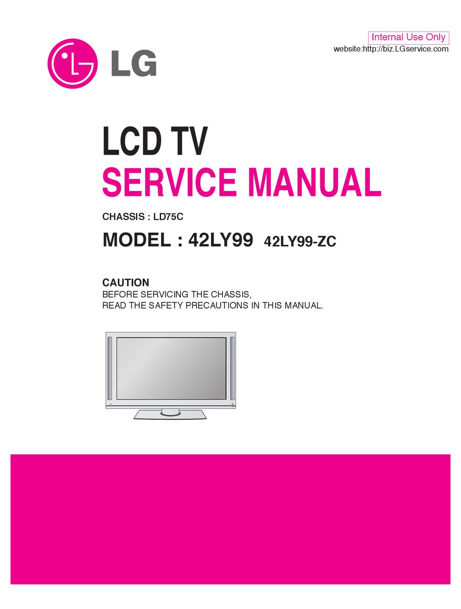 LG 42LY99 SERVICE MANUAL Pdf Download | ManualsLib