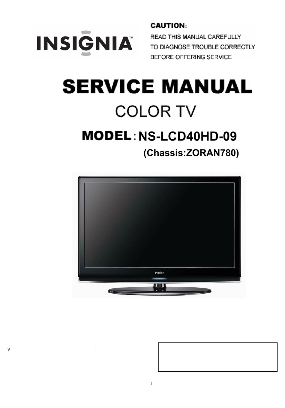 Insignia Ns Lcd40hd 09 Service Manual Pdf Download Manualslib