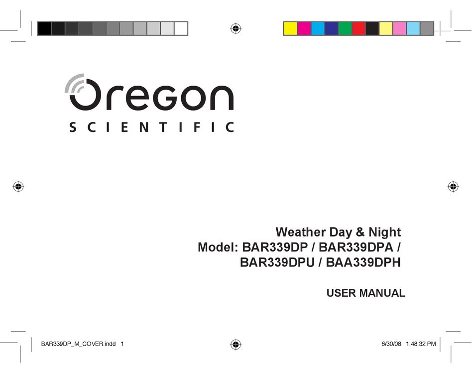 Oregon Scientific Bar Dp User Manual Pdf Download Manualslib