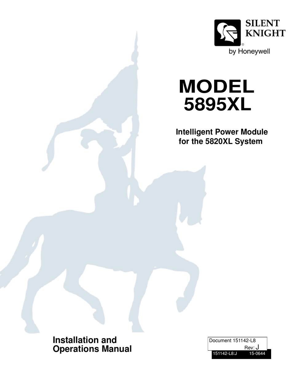 SILENT KNIGHT 5895XL INSTALLATION AND OPERATION MANUAL Pdf Download