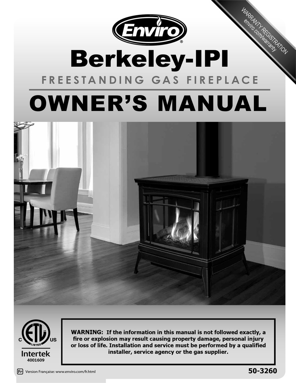 Enviro Berkeley Ipi Owner S Manual Pdf, Enviro Gas Fireplace Troubleshooting