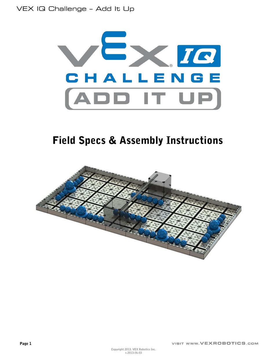 VEX ADD IT UP ASSEBLY INSTRUCTIONS Pdf Download ManualsLib