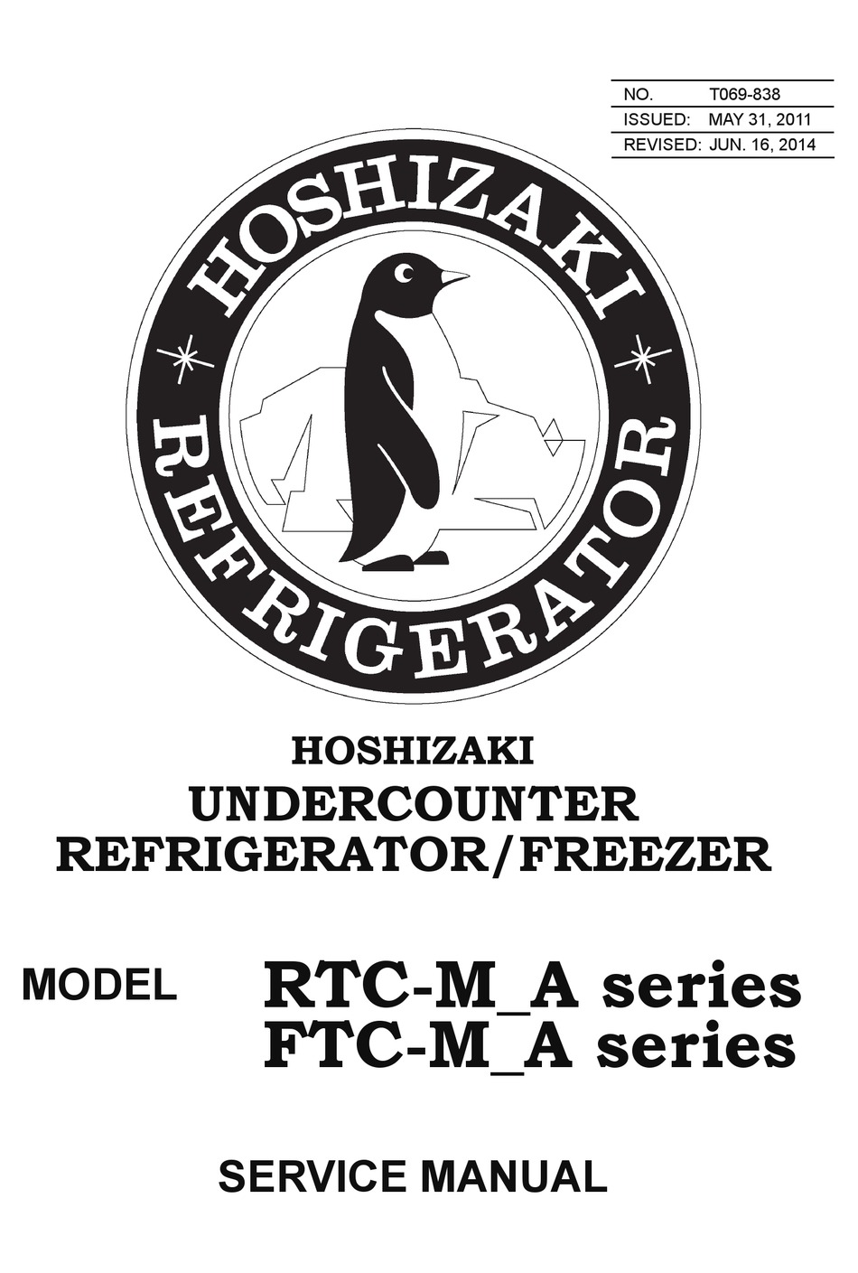 HOSHIZAKI RTC120MNA SERVICE MANUAL Pdf Download ManualsLib